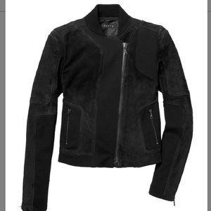 Theory Suede Motorcycle Jacket
